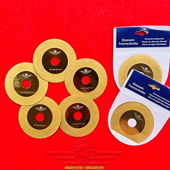 Lưỡi Mài Cắt Kính màu Vàng Gold ∅100x20mm