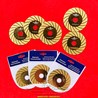 Lưỡi Mài Cắt Kính màu Vàng Gold Rãnh Cánh Quạt ∅100x20mm