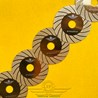 Lưỡi Mài Cắt Kính màu Vàng Gold Rãnh Cánh Quạt ∅100x20mm