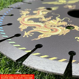 Lưỡi Cắt Đá Hoa Cương, Cắt Bê Tông Japan Rồng Vàng 410mm