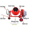 Máy Trộn Bê Tông 285L Loại 1/2 Bao Động Cơ 2,2KW