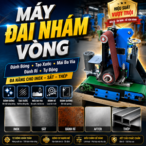 Máy Tạo Xước Mài Ba Via Tự Động 1 Trục