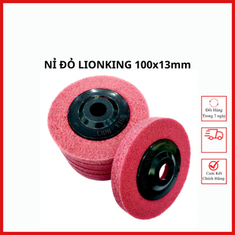 Nỉ Đỏ Đánh Bóng Inox Lionking 100mm