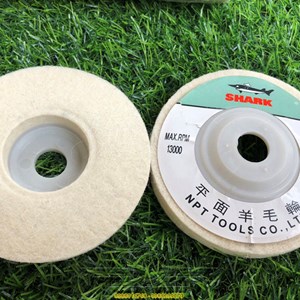 Nỉ Trắng Đánh Bóng Gương Inox 100mm