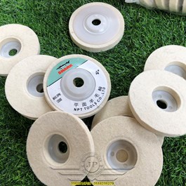 Nỉ Trắng Cá Mập Đánh Bóng Đồng 100mm