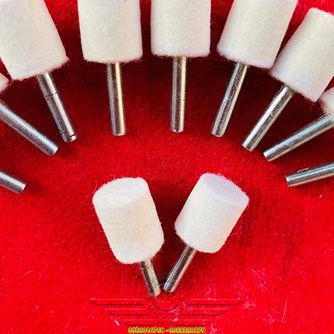 Nỉ Lông Cừu Cà Rem Hình Trụ Đánh Bóng Gương Inox