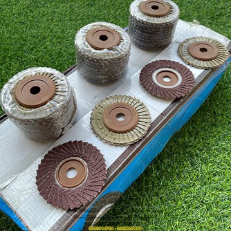 Đá Ráp Xếp 100mm, Nhám Xếp Hoa 36 Lá