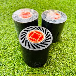 Trụ Cao Su Bung 90*100mm Lõi Nhựa màu Vàng